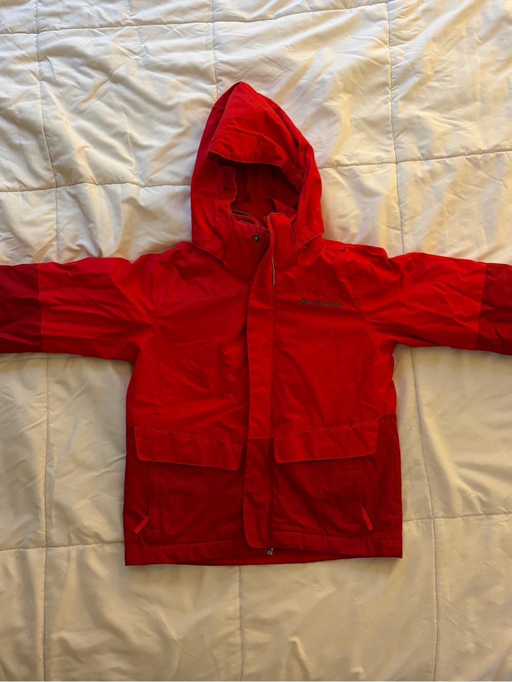 Columbia Kids Red Hooded interchange Jacket